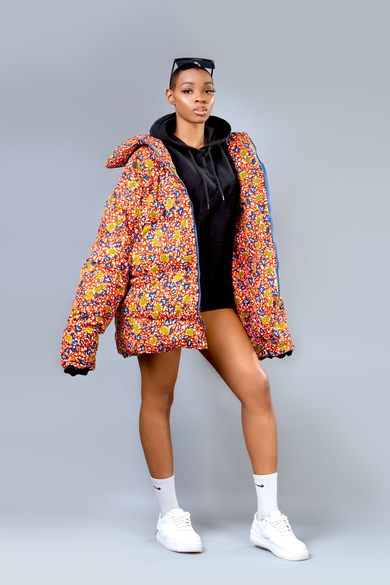 Ada Puffer Jacket |African Print|