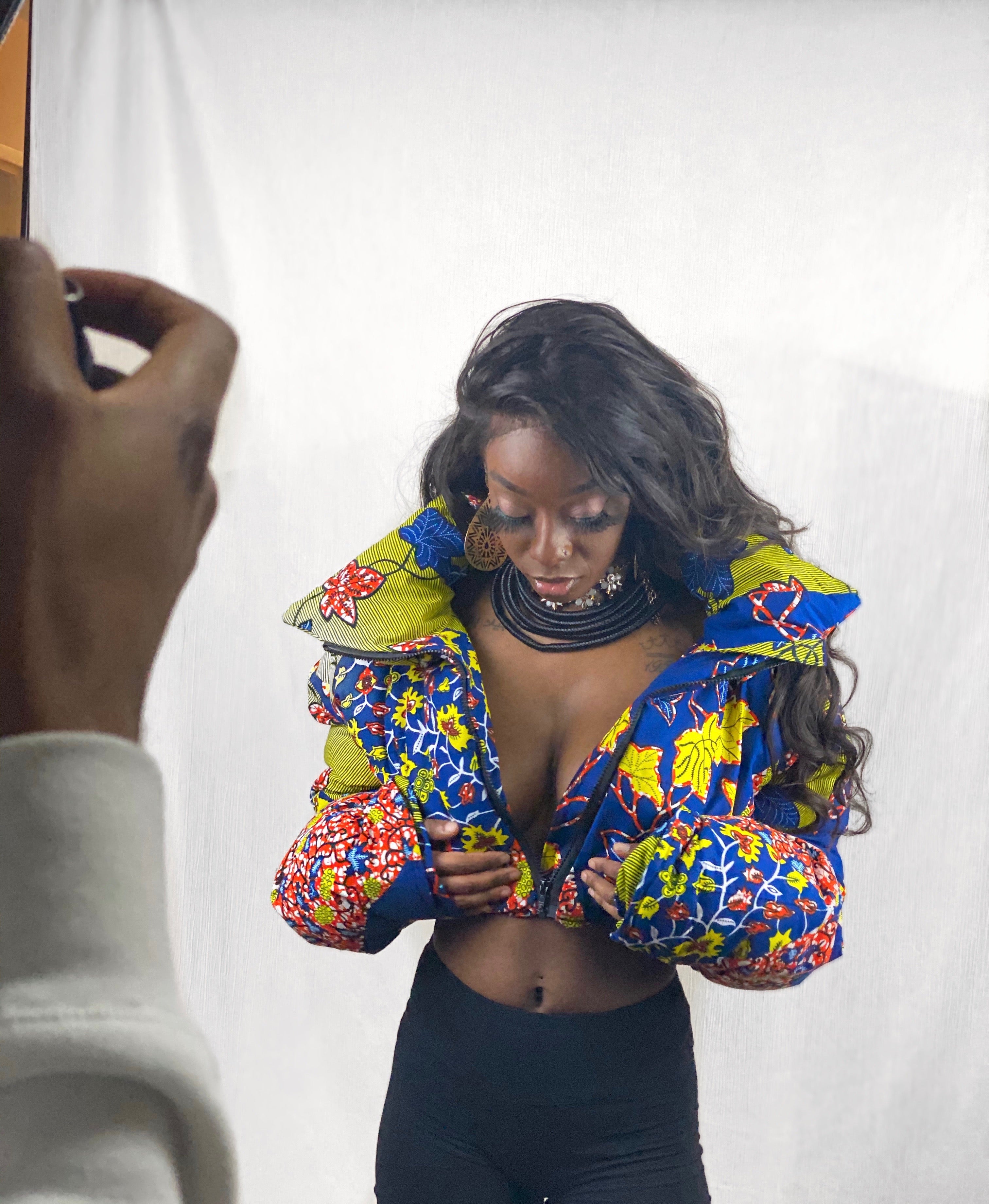 Ifeya Crop Puffer Jacket – O.gbeché