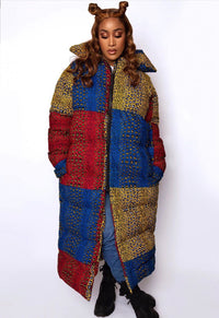 Akua Puffer Jacket |African Print|