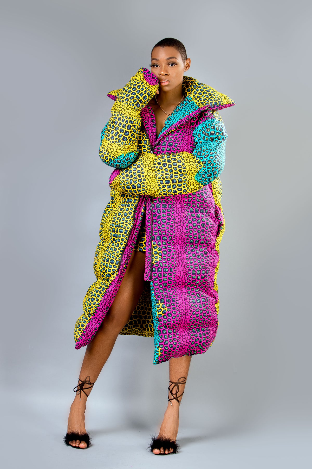 Adunni Puffer Jacket |African Print|